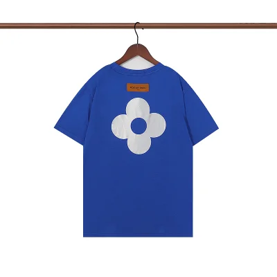 Футболка Louis Vuitton Reflective Flower Print "Blue" фото № 3 Футболка Louis Vuitton Reflective Flower Print "Blue" фото № 3