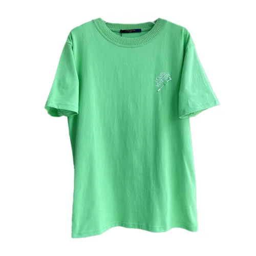 Футболка Louis Vuitton Solid Color With A Hole "Green"
