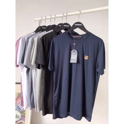 Футболка Louis Vuitton Little Cute Tiger Emblem "Blue" фото № 3