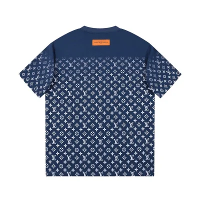 Футболка Louis Vuitton Logos "Blue" фото № 2