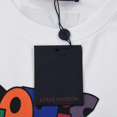 Футболка Louis Vuitton Cartoon Style Brand Lettering "White" фото № 3