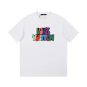 Футболка Louis Vuitton Cartoon Style Brand Lettering "White"