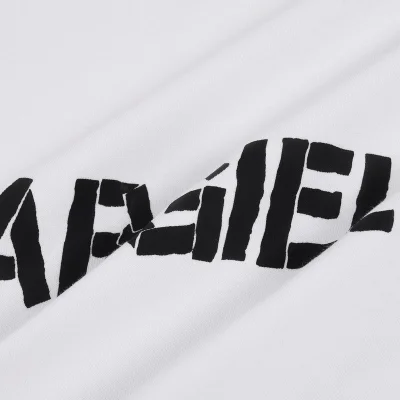 Футболка Margiela Logo Name From Pieces "White" фото № 3