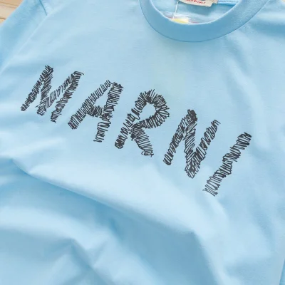 Футболка Marni With Logo "Blue" фото № 4