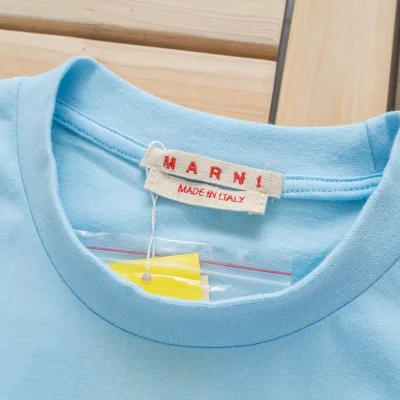 Футболка Marni With Logo "Blue" фото № 5