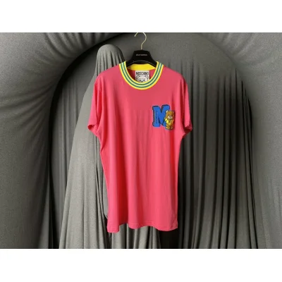 Футболка Moschino Logo With Cute Bear "Pink" фото № 2
