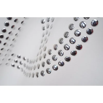 Футболка Moschino Circle From Silver Dots "White" фото № 5