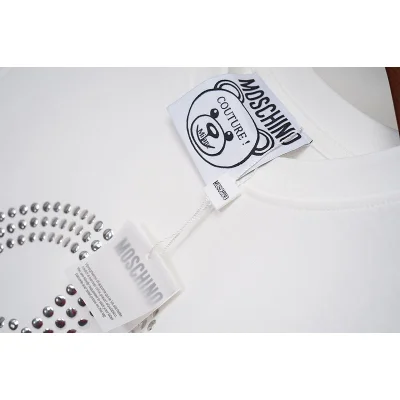 Футболка Moschino Circle From Silver Dots "White" фото № 3