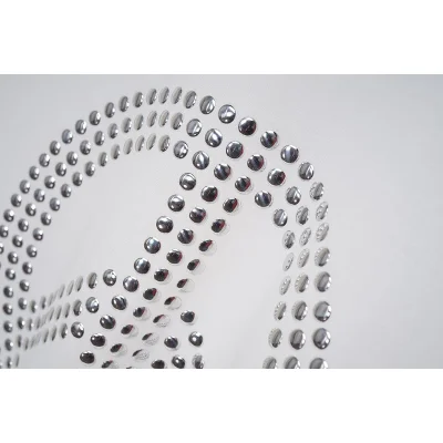 Футболка Moschino Circle From Silver Dots "White" фото № 4