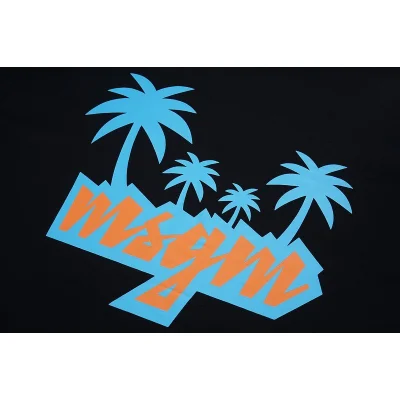 Футболка MSGM Logo With Palm Trees "Black" фото № 3 Футболка MSGM Logo With Palm Trees "Black" фото № 3