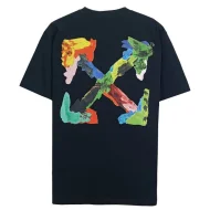 Футболка Off White With Bright Logo Made Of Paints "Black"