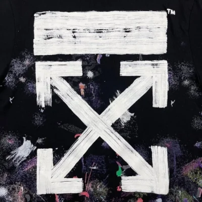 Футболка Off White Abstraction "Black" фото № 5