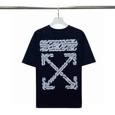 Футболка Off White Logo With The Inscription "Black" фото № 7