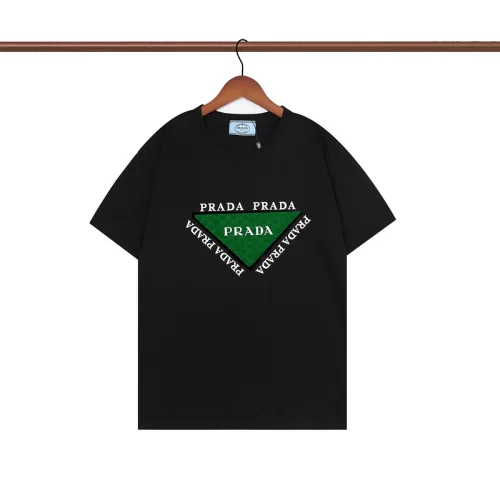 Футболка Prada Triangle Lettering "Black"
