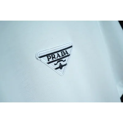 Футболка Prada With A Branded Icon "White" фото № 3