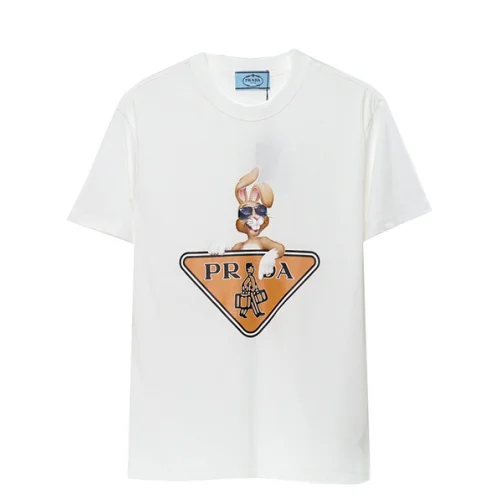 Футболка Prada Rabbit With Logo "White"