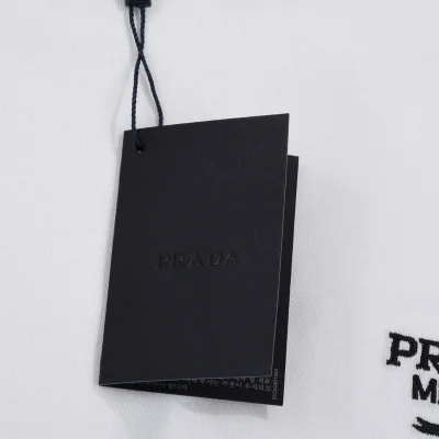 Футболка Prada Basic Collection With Logo "White" фото № 3