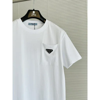 Футболка Prada Logo Pocket Classic "White" фото № 2