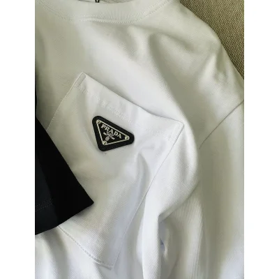 Футболка Prada Logo Pocket Classic "White" фото № 3