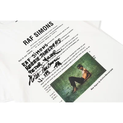 Футболка Raf Simons With Text And Picture "White" фото № 7
