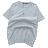 Футболка Ralph Lauren With Small Logo In The Center "Gray/White"