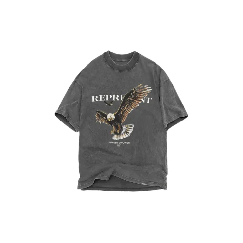 Футболка Represent Eagle-Print "Gray"