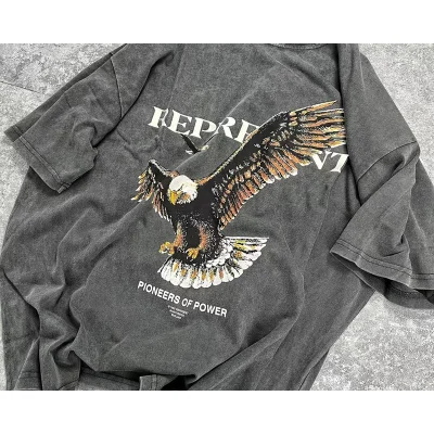 Футболка Represent Eagle-Print "Gray" фото № 4