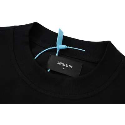 Футболка Represent With A Logo-Letter "Black" фото № 6