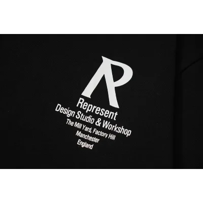 Футболка Represent With A Logo-Letter "Black" фото № 7