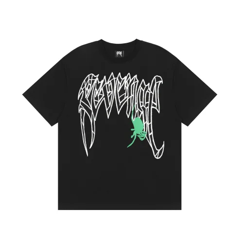 Футболка Revenge Green Spider Skull Scream "Black"