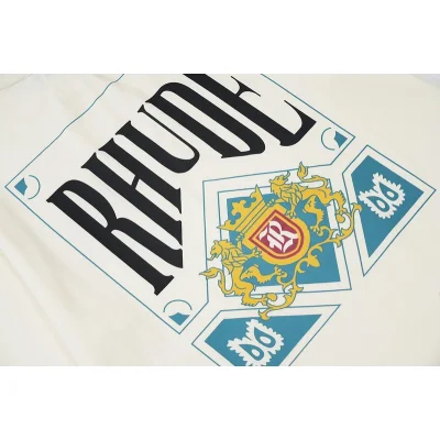 Футболка Rhude Royal Coat Of Arms-Print "White" фото № 5