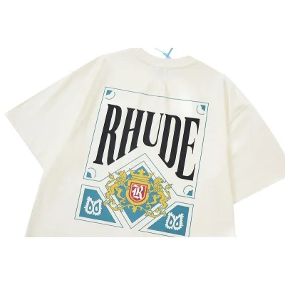 Футболка Rhude Royal Coat Of Arms-Print "White" фото № 6