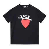 Футболка Saint Laurent Heart Print "Black"