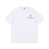 Футболка Saint Laurent With Emblem And Text Logo "White"