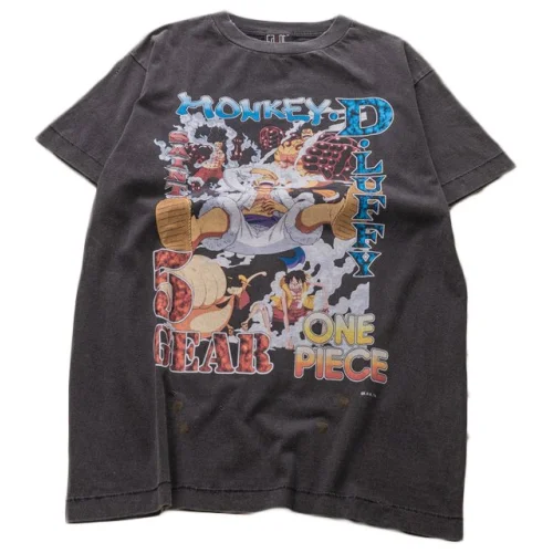 Футболка Saint Michael Big Cartoon Print "Black"