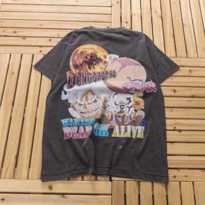 Футболка Saint Michael Big Cartoon Print "Black" фото № 2