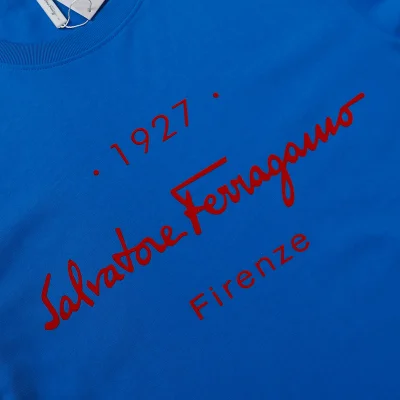 Футболка Salvatore Ferragamo Firenze "Blue" фото № 4