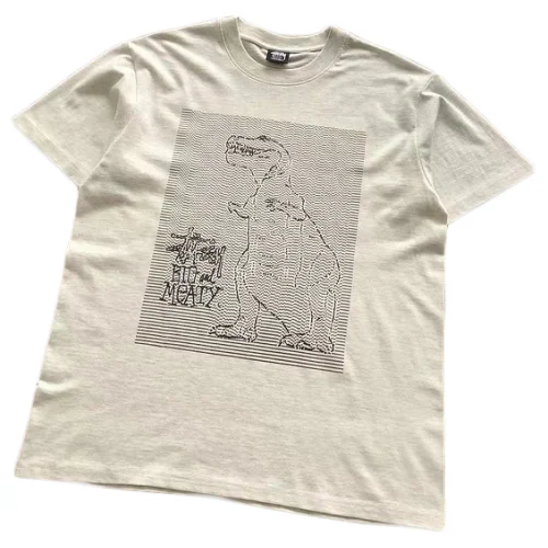 Футболка Stussy Dinosaur Made Of Lines "Beige"