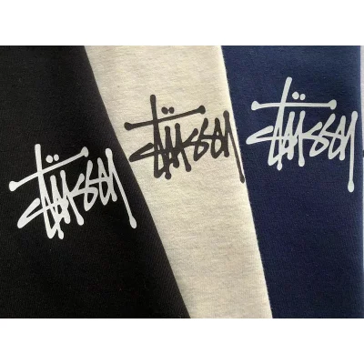 Футболка Stussy Big Logo Inscription With Dots "Black" фото № 6