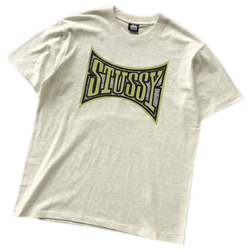 Футболка Stussy Colorful Logo Inside Figure Front "Beige"