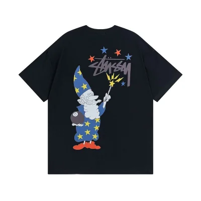 Футболка Stussy Print Wizard "Black" фото № 2