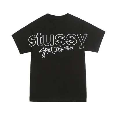 Футболка Stussy 100 Percent Cotton "Black" фото № 2 Футболка Stussy 100 Percent Cotton "Black" фото № 2