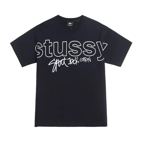 Футболка Stussy 100 Percent Cotton "Blue/Black"
