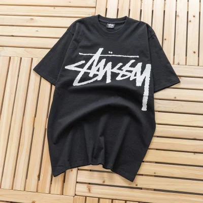 Футболка Stussy Large Logo "Black" фото № 2