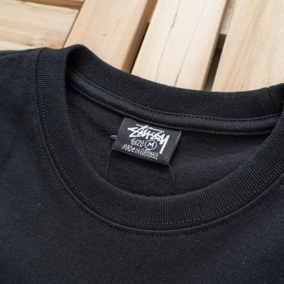Футболка Stussy Large Logo "Black" фото № 5