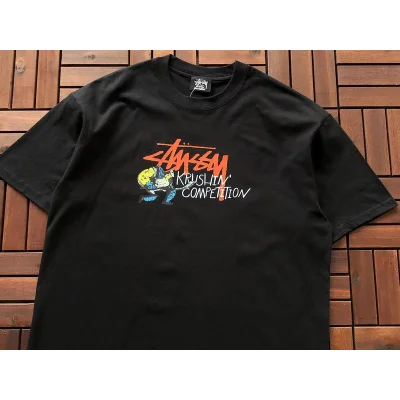Футболка Stussy Man With Hockey Stick "Black" фото № 5