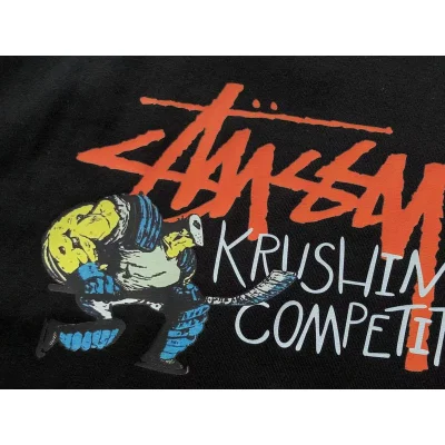 Футболка Stussy Man With Hockey Stick "Black" фото № 7