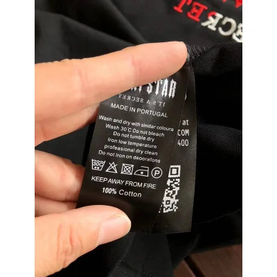 Футболка Trapstar Three Color Embroidered Logo Front "Black" фото № 7