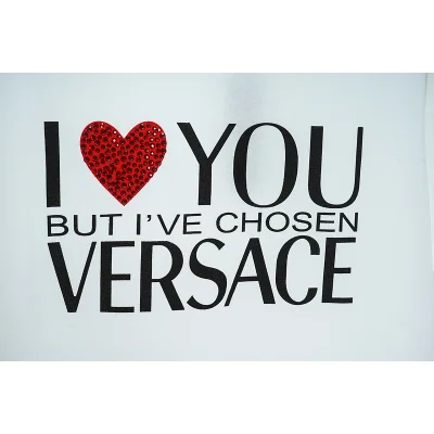 Футболка Versace I Love You "White" фото № 7