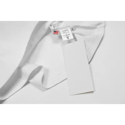 Футболка Vlone Green Pattern V-Face "White" фото № 3